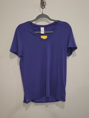 NWT Lole Women's Athletic Purple V-Neck Short Sleeve Tee
